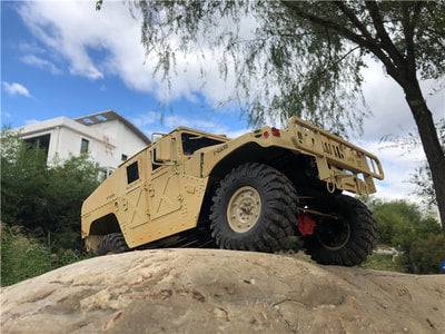 "The 1/10 Scale 313mm All Metal Axial SCX10 RC4W Body Parts of Hummer Military vehicles"