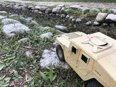 "313mm 1/10 Scale All Metal Body Parts for Axial SCX10 RC4W Hummer Military vehicles"