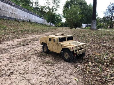 "The 1/10 Scale 313mm All Metal Axial SCX10 RC4W Body Parts of Hummer Military vehicles"