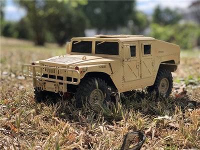 "1/10 Scale 313mm All Metal Hummer Military Axial SCX10 RC4W Body Parts for authentic looks"