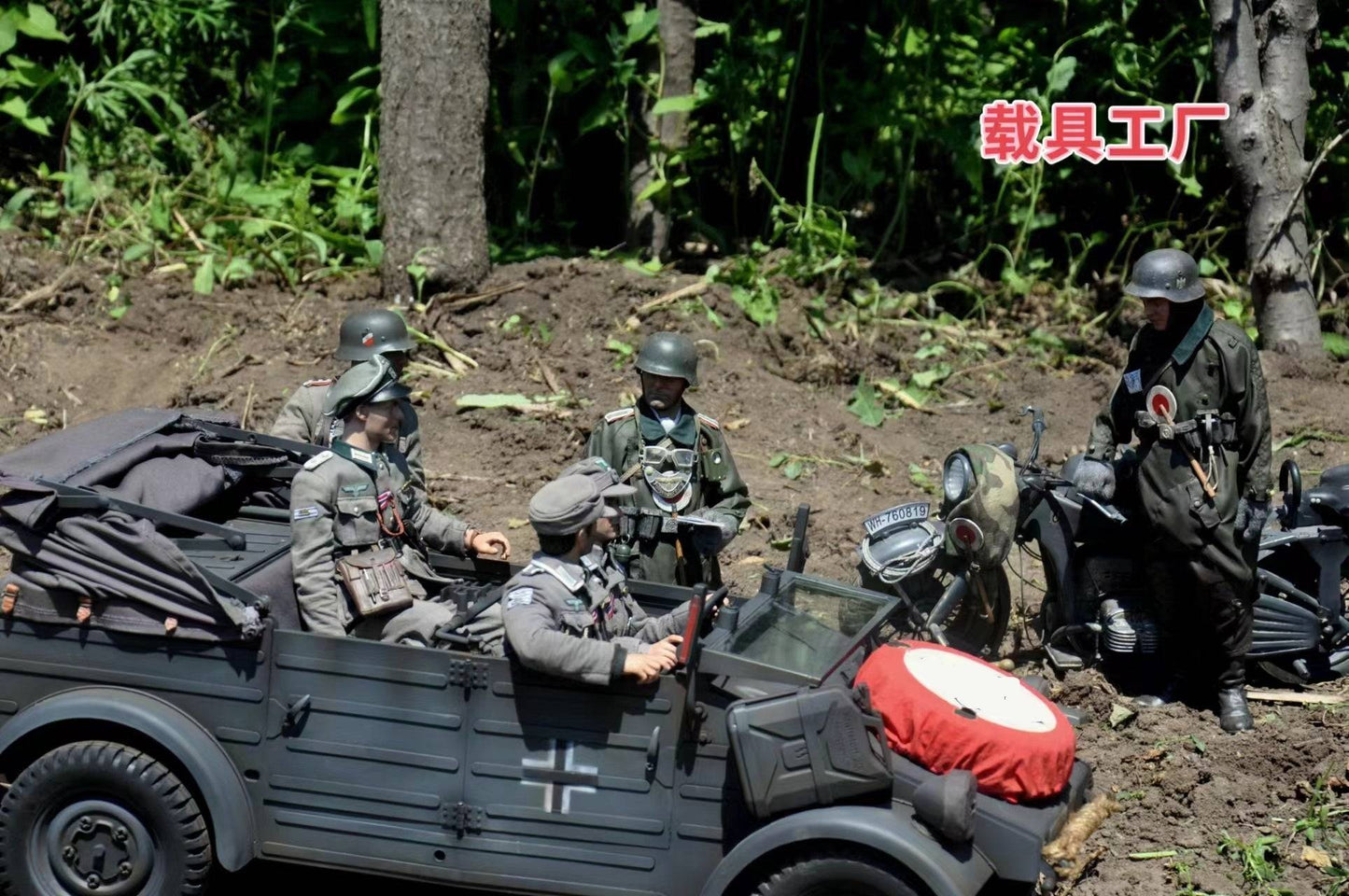 "Eaxtoys 1/6 Scale All - metal German Type 82 Kubelwagen Perfect for 1/6 Scale Action Figures"