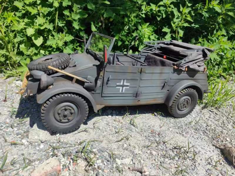 "Eaxtoys 1/6 Scale All - metal German Type 82 Kubelwagen: High - Quality Metal Craftsmanship"