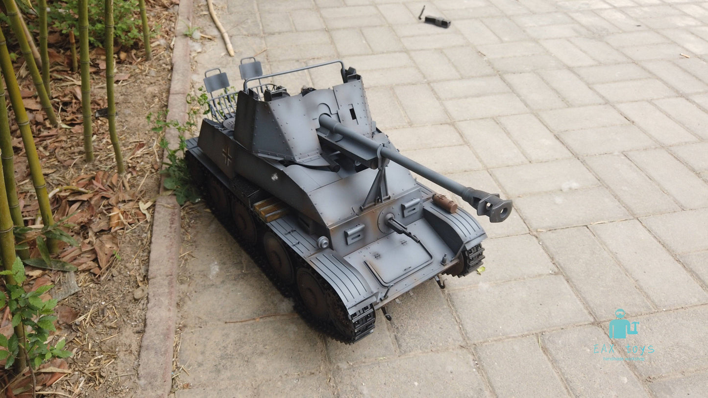 "This 1/6 Scale Metal Marder III Sd.Kfz. 139 Actionfigur Tank adds authenticity to any 1/6 scale military display"