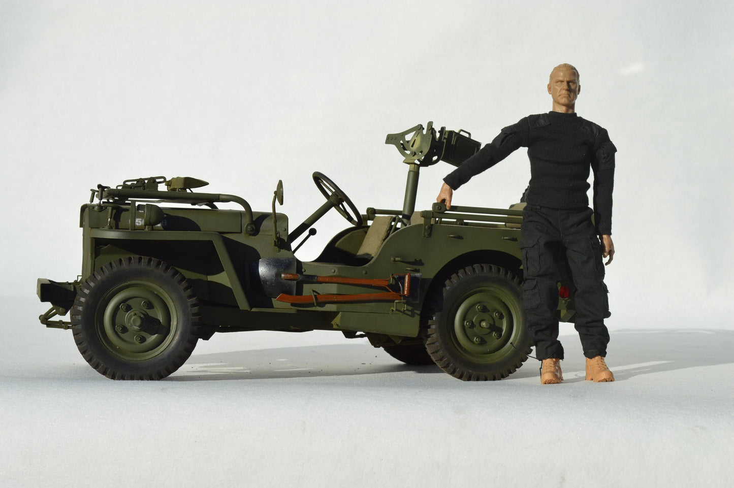"EAXTOYS 1/6 Scale Full Metal Willys Jeep Truck: Ignite Your Passion for Military History"