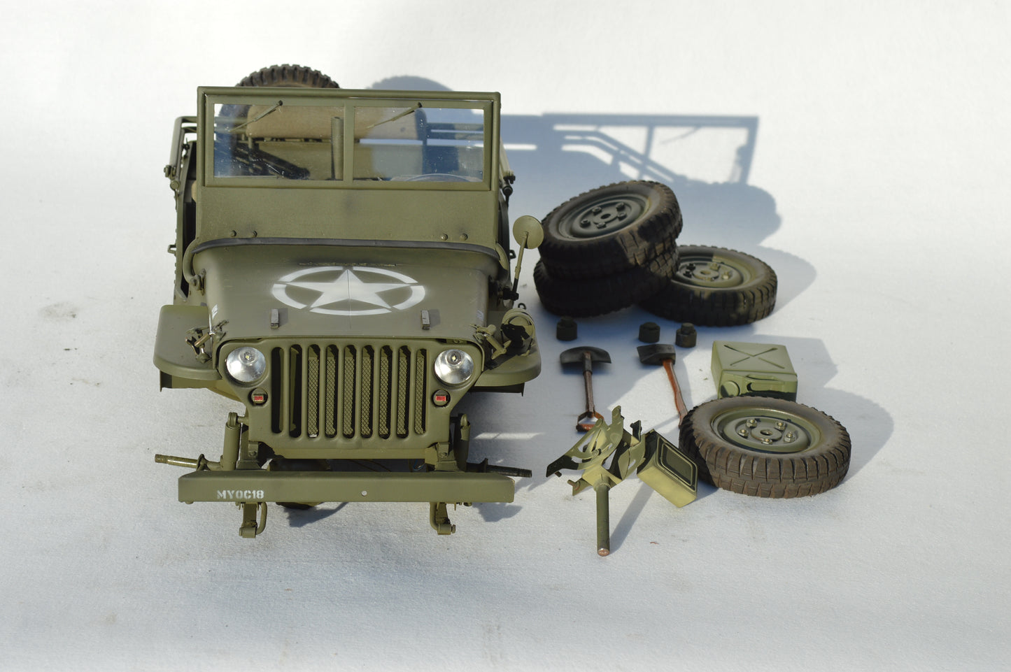 eaxtoys 1/6 Scale Truck Willys jeep full melal