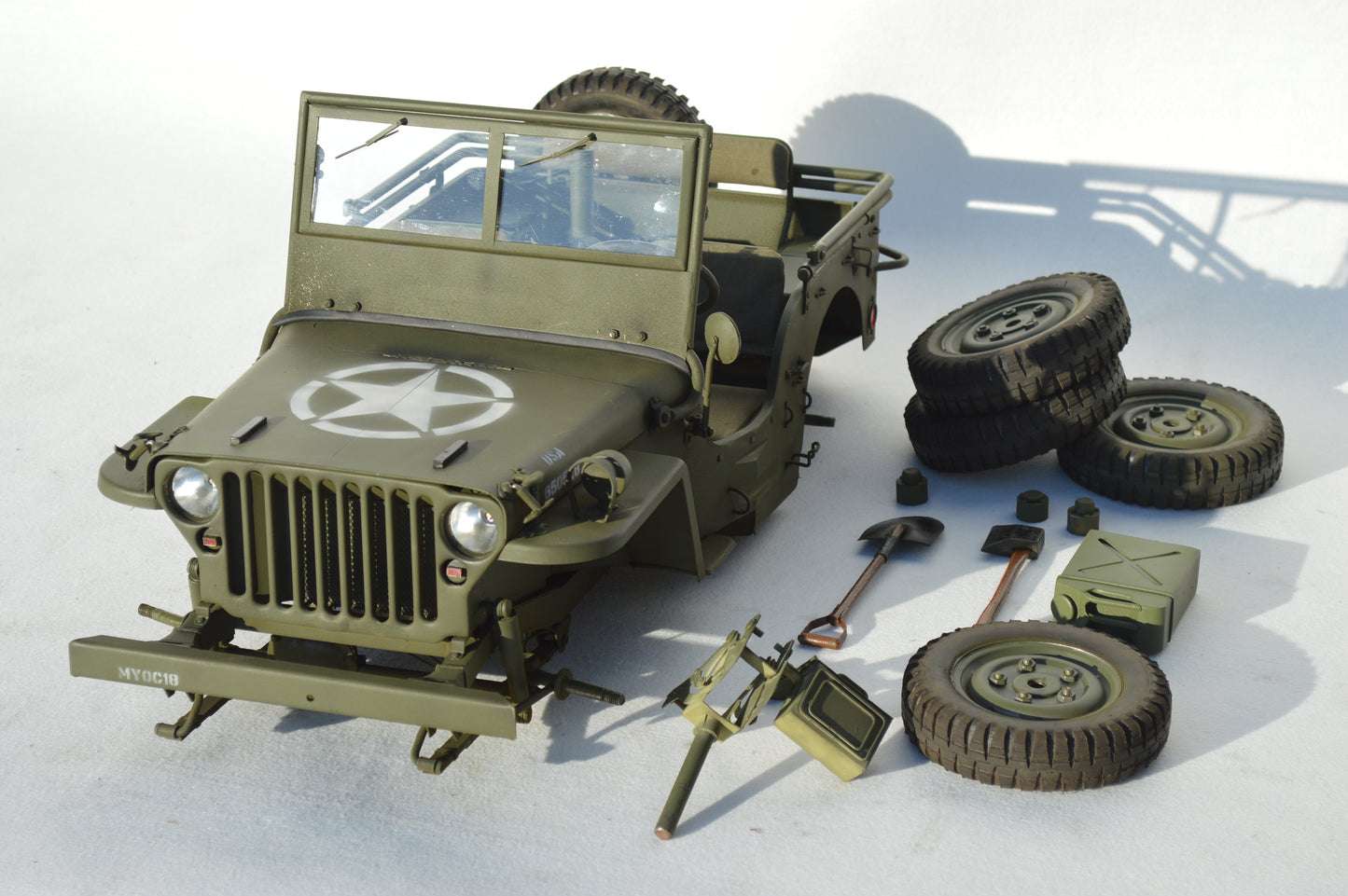 eaxtoys 1/6 Scale Truck Willys jeep full melal